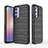 Silicone Candy Rubber TPU Line Soft Case Cover KC2 for Samsung Galaxy A54 5G Black