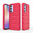 Silicone Candy Rubber TPU Line Soft Case Cover KC2 for Samsung Galaxy A54 5G Red