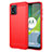 Silicone Candy Rubber TPU Line Soft Case Cover MF1 for Motorola Moto E13 Red