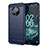 Silicone Candy Rubber TPU Line Soft Case Cover MF1 for Nokia C200 Blue