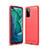 Silicone Candy Rubber TPU Line Soft Case Cover S01 for Huawei Honor View 30 Pro 5G Red