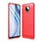 Silicone Candy Rubber TPU Line Soft Case Cover WL1 for Xiaomi Poco M2 Pro Red