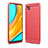 Silicone Candy Rubber TPU Line Soft Case Cover WL1 for Xiaomi Redmi 9 India Red