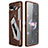 Silicone Candy Rubber TPU Twill Soft Case Cover for Asus ROG Phone 5 Pro Brown