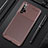 Silicone Candy Rubber TPU Twill Soft Case Cover for Huawei Honor 20S Brown