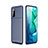 Silicone Candy Rubber TPU Twill Soft Case Cover for Huawei Honor V30 5G Blue