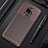 Silicone Candy Rubber TPU Twill Soft Case Cover for Huawei Mate 30 Lite Brown