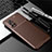 Silicone Candy Rubber TPU Twill Soft Case Cover for Huawei Nova 8 5G Brown