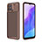 Silicone Candy Rubber TPU Twill Soft Case Cover for Huawei Nova 8 SE 4G Brown