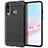 Silicone Candy Rubber TPU Twill Soft Case Cover for Huawei P30 Lite New Edition Black