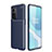 Silicone Candy Rubber TPU Twill Soft Case Cover for OnePlus 9 Pro 5G Blue