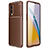 Silicone Candy Rubber TPU Twill Soft Case Cover for OnePlus Nord 2 5G Brown