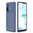 Silicone Candy Rubber TPU Twill Soft Case Cover for Oppo K7 5G Blue