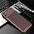 Silicone Candy Rubber TPU Twill Soft Case Cover for Realme C11 Brown