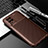 Silicone Candy Rubber TPU Twill Soft Case Cover for Realme Q3i 5G Brown