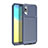 Silicone Candy Rubber TPU Twill Soft Case Cover for Samsung Galaxy A10e Blue