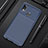 Silicone Candy Rubber TPU Twill Soft Case Cover for Samsung Galaxy A10s Blue