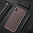 Silicone Candy Rubber TPU Twill Soft Case Cover for Samsung Galaxy A50S Brown