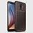 Silicone Candy Rubber TPU Twill Soft Case Cover for Samsung Galaxy A9 Star Lite Brown