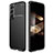 Silicone Candy Rubber TPU Twill Soft Case Cover for Samsung Galaxy S24 5G Black