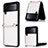 Silicone Candy Rubber TPU Twill Soft Case Cover for Samsung Galaxy Z Flip3 5G White