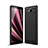 Silicone Candy Rubber TPU Twill Soft Case Cover for Sony Xperia 10 Plus Black