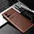 Silicone Candy Rubber TPU Twill Soft Case Cover for Vivo iQOO 8 Pro 5G Brown