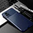 Silicone Candy Rubber TPU Twill Soft Case Cover for Vivo V21 5G Blue