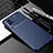 Silicone Candy Rubber TPU Twill Soft Case Cover for Vivo Y73 (2021) Blue