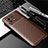 Silicone Candy Rubber TPU Twill Soft Case Cover for Xiaomi Mi 11 5G Brown