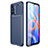 Silicone Candy Rubber TPU Twill Soft Case Cover for Xiaomi Poco M4 Pro 5G Blue
