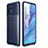 Silicone Candy Rubber TPU Twill Soft Case Cover for Xiaomi Poco M5S Blue