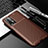 Silicone Candy Rubber TPU Twill Soft Case Cover for Xiaomi Redmi 9 Power Brown