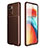 Silicone Candy Rubber TPU Twill Soft Case Cover for Xiaomi Redmi Note 10 Pro 5G Brown