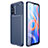 Silicone Candy Rubber TPU Twill Soft Case Cover for Xiaomi Redmi Note 11 5G Blue