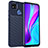 Silicone Candy Rubber TPU Twill Soft Case Cover MF1 for Xiaomi POCO C31 Blue