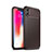 Silicone Candy Rubber TPU Twill Soft Case Cover S01 for Apple iPhone Xs Brown