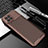 Silicone Candy Rubber TPU Twill Soft Case Cover S01 for Huawei Nova 8 SE 4G Brown