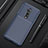 Silicone Candy Rubber TPU Twill Soft Case Cover S01 for OnePlus 7T Pro 5G Blue