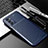 Silicone Candy Rubber TPU Twill Soft Case Cover S01 for Oppo A54s Blue