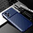 Silicone Candy Rubber TPU Twill Soft Case Cover S01 for Oppo K10 Pro 5G Blue