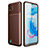 Silicone Candy Rubber TPU Twill Soft Case Cover S01 for Realme C20A Brown