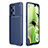 Silicone Candy Rubber TPU Twill Soft Case Cover S01 for Realme GT2 5G Blue