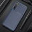 Silicone Candy Rubber TPU Twill Soft Case Cover S01 for Realme X2 Blue