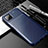 Silicone Candy Rubber TPU Twill Soft Case Cover S01 for Samsung Galaxy A22 5G Blue