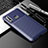 Silicone Candy Rubber TPU Twill Soft Case Cover S01 for Samsung Galaxy A70E Blue