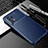 Silicone Candy Rubber TPU Twill Soft Case Cover S01 for Samsung Galaxy A73 5G Blue