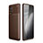 Silicone Candy Rubber TPU Twill Soft Case Cover S01 for Vivo iQOO 7 5G Brown