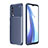 Silicone Candy Rubber TPU Twill Soft Case Cover S01 for Vivo iQOO Z3 5G Blue