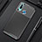 Silicone Candy Rubber TPU Twill Soft Case Cover S01 for Vivo Y15 Black